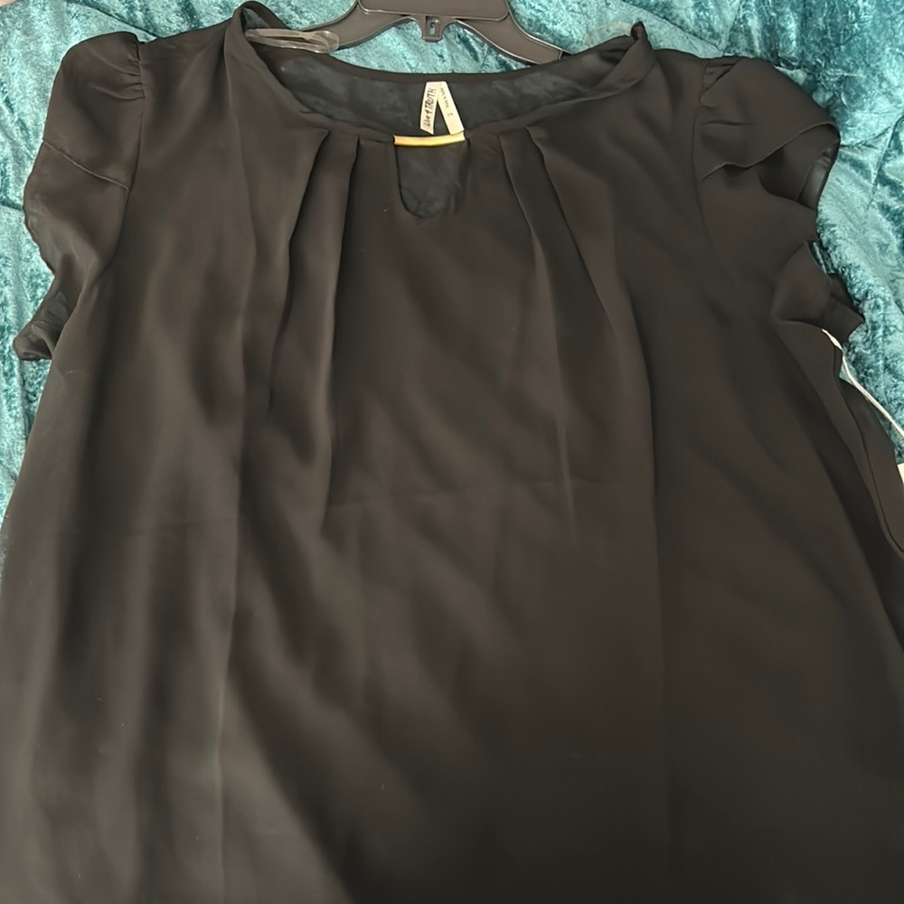 Live 4 TRUTH sheer black blouse